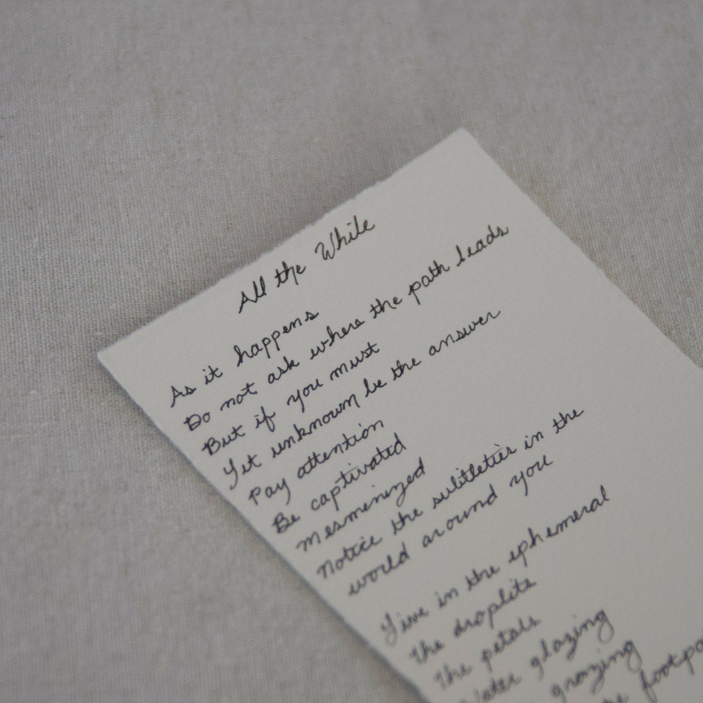 VIII: All the While vi